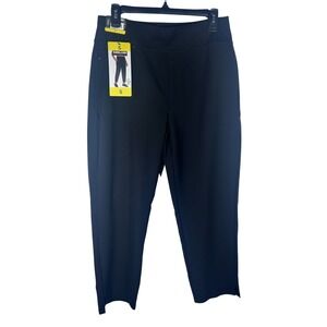 Kirkland Signature Women Black Ankle Pants Size Small REPREVE Polyester NEW